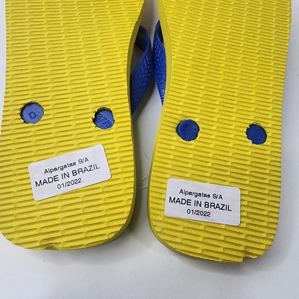 Havaianas The Simpsons Flip Flops Men's 6/7 EUR 39/40 Cit Yellow $34 MSRP NWT